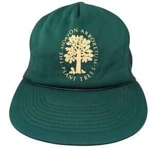 The Morton Arboretum Plant Trees Snapback Trucker Hat Green OS Designer Pro